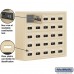 Salsbury Cell Phone Storage Locker - 5 Door High Unit (8 Inch Deep Compartments) - 25 A Doors - Sandstone - Surface Mounted - Resettable Combination Locks